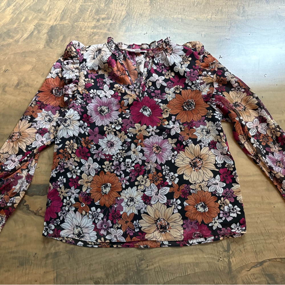 Steve Madden Multicolor Floral Blouse